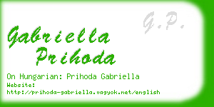 gabriella prihoda business card